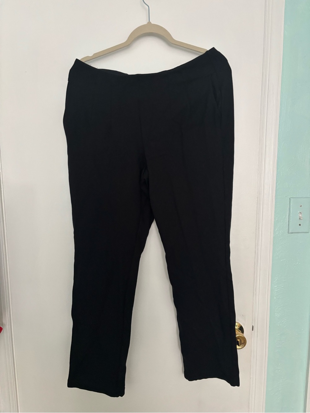 Belle by Kim gravel Black Straight-Leg Women's Pants size 14